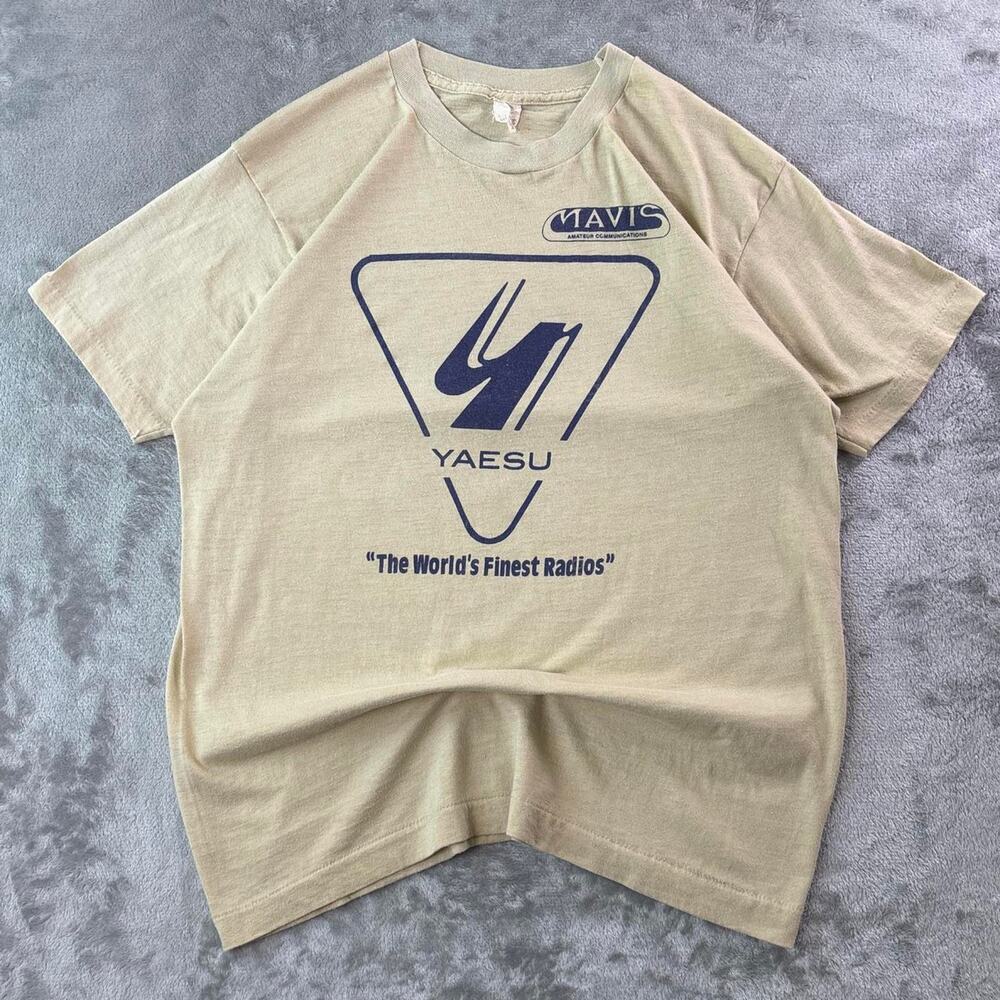 Vintage 80s Screen Stars Yaesu Ham Radio T-Shirt Men’s S Single Stitch Graphic